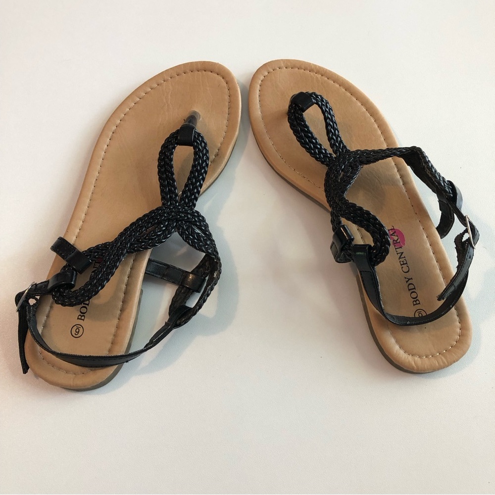 Black Figure Eight Sandals